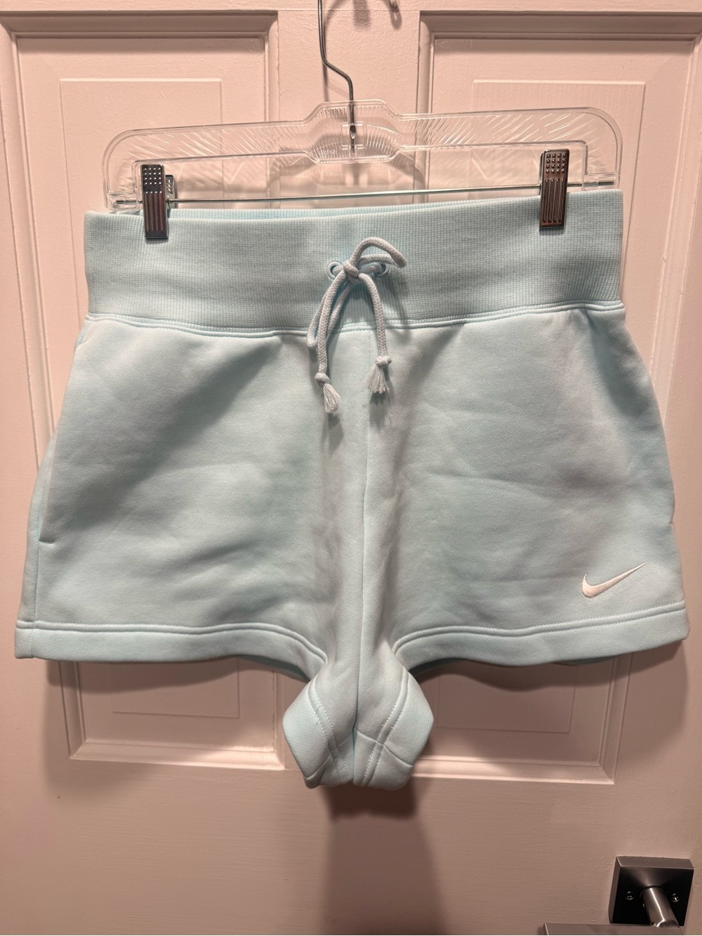 Nike Pastel Blue Fleece Drawstring Shorts